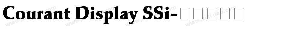 Courant Display SSi字体转换